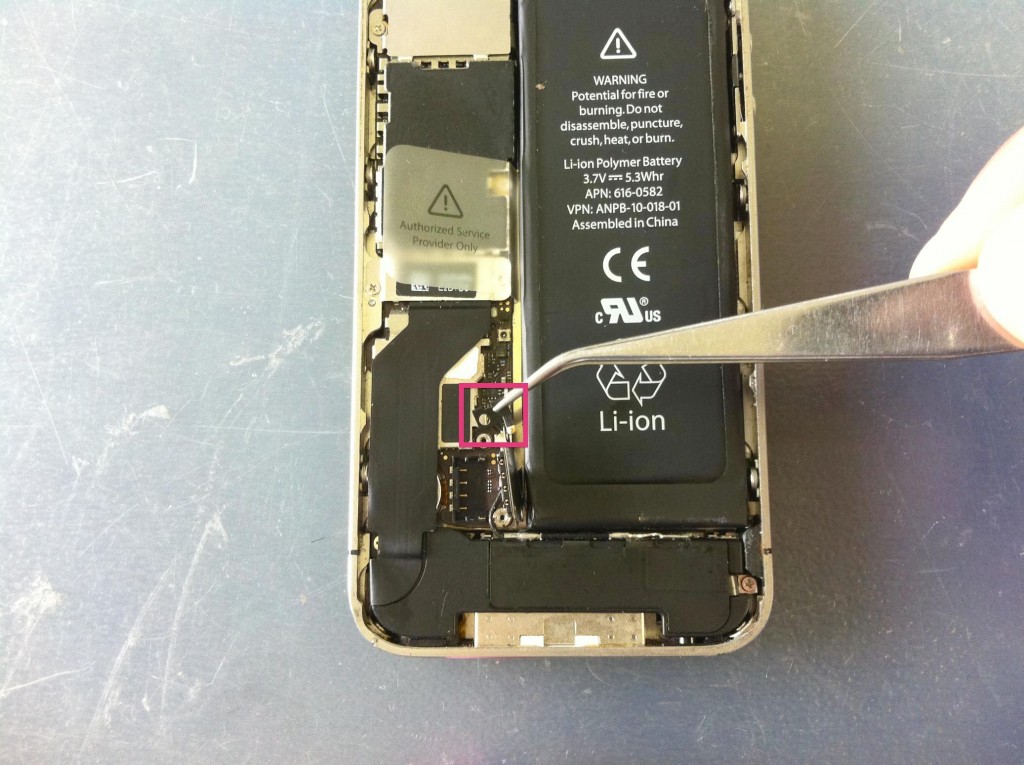 iPhone４Sバッテリーコネクタクリップ