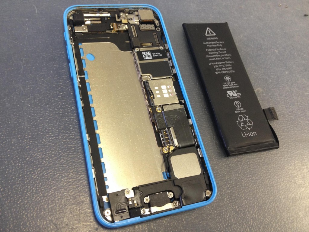 iPhone５Cバッテリー交換