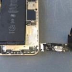 iPhone6Plusライトニングコネクタ、イヤホン、マイク修理方法